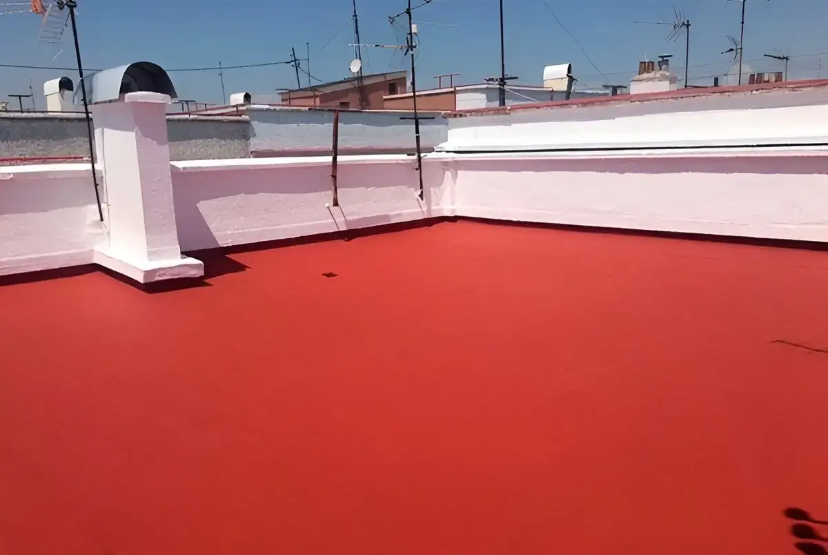 Reparación e impermeabilización de terraza hecha por Los Pintores Alcorcon